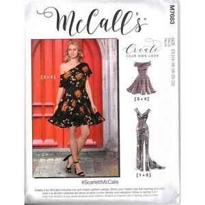 McCalls M7683 Misses 14 to 22 Special Occasion Dress Uncut Sewing Pattern